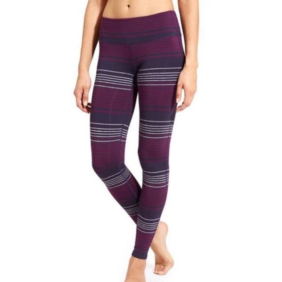 Athleta Colorblock Stripe Chaturanga Tight - Picture 1 of 8